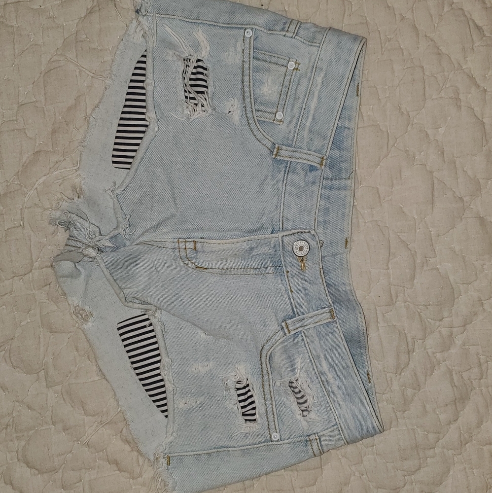 Denim shorts